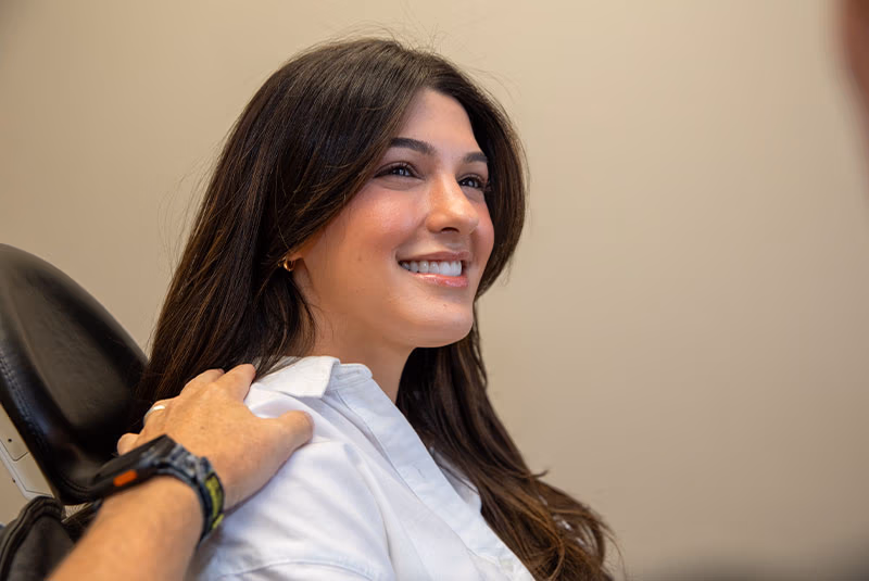 Patient Smiling at doctor